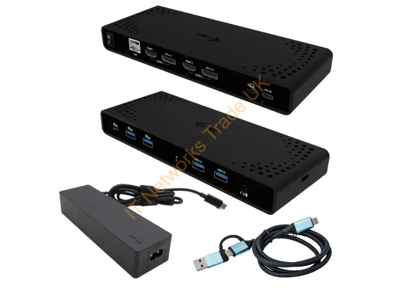 CADUA4KDOCKPDB100 - i-tec Universal Dual 4K Display Docking Station + Power Delivery 85W