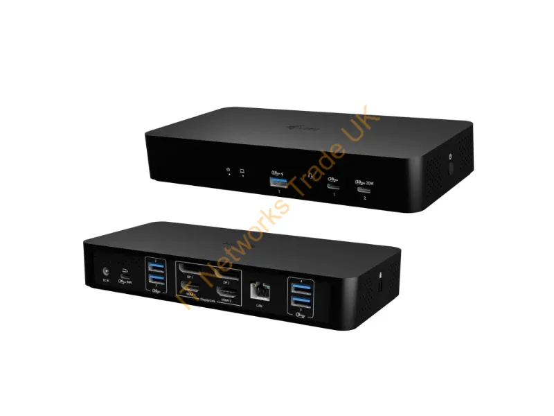 CAINTGDUAL4KDOCPD - i-tec Universal Intelligent Dual Display Docking Station + Power Delivery 100W
