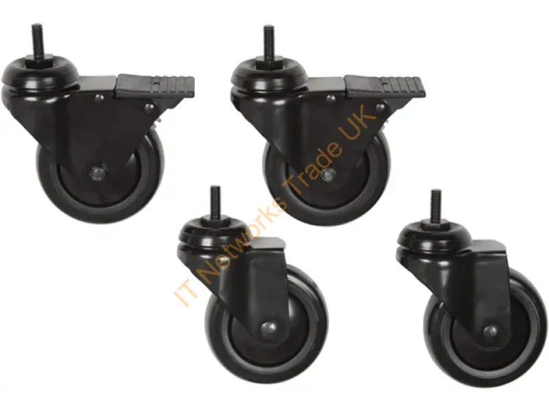 CAST - Premier Mounts Cast Multimedia Cart Accessory Black Casters