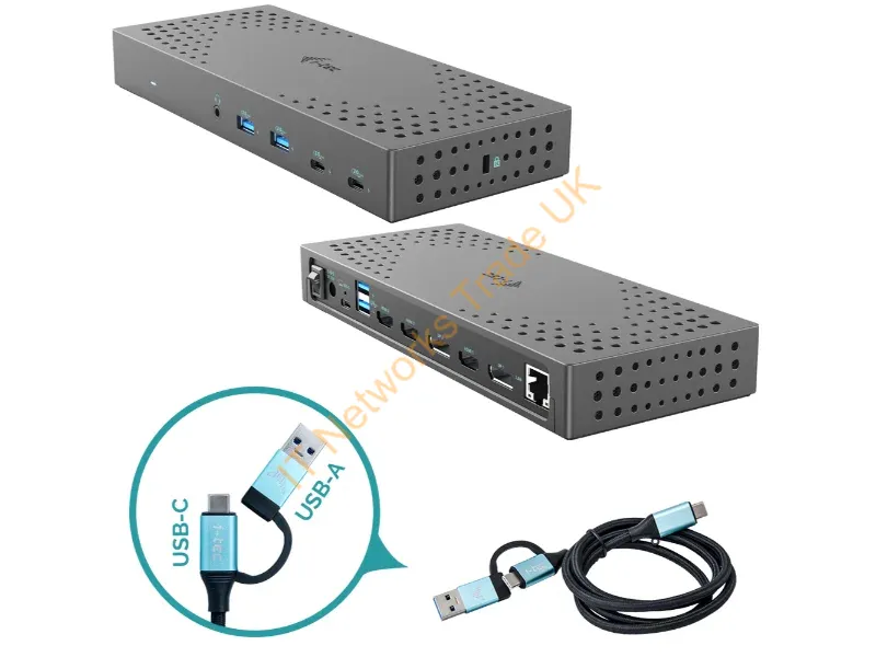 CATRIPLE4KDOCKPD2 - i-tec USB 3.0 / USB-C / Thunderbolt, 3x 4K Docking Station Gen 2 + Power Delivery 100W