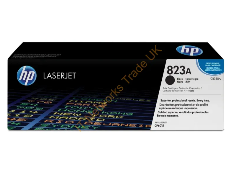 CB380A HP 823A Toner Cartridge (Black)  Color LaserJet CP6015 Series Printer