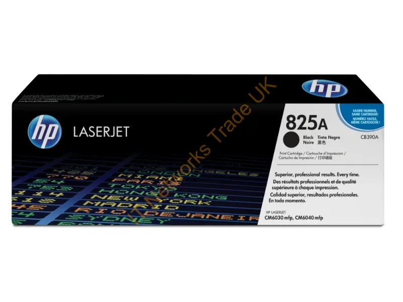 CB390A HP 90A Black Toner Cartridge Black Laser 19500 Page 1 Each