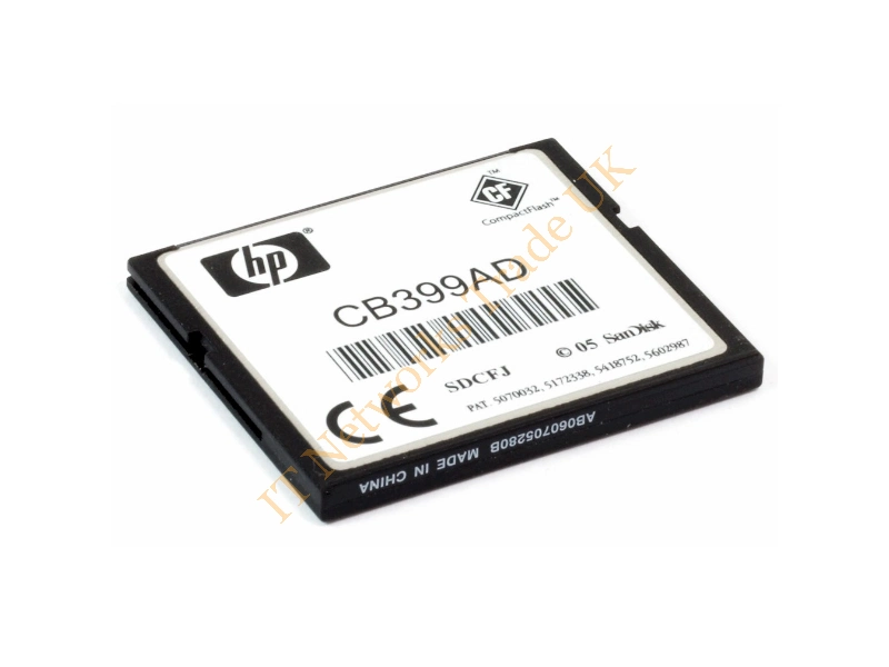 CB399AD HP SanDisk 32MB Compact Flash Card Memory for Color LaserJet 3800