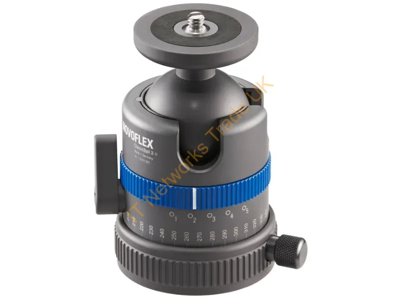 CB3II - Novoflex CB3 II tripod head Black, Blue Metal 1/4, 3/8" Ball