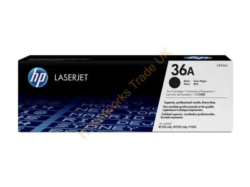 CB436A HP 36A Toner Cartridge (Black)  LaserJet P1505 Series Printer
