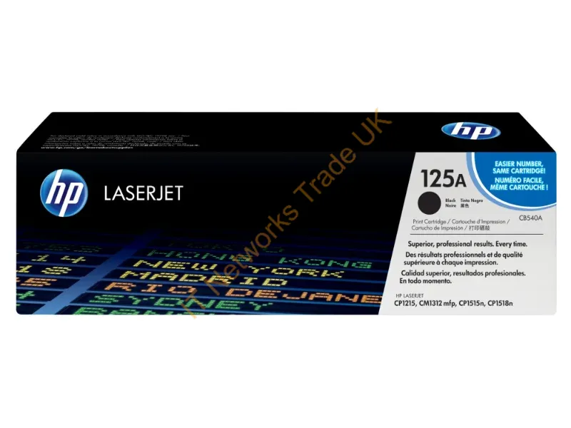 CB540A HP Toner Cartridge (Black)  Color LaserJet CM1312/CP1215/CP1217/CP1514/CP1515/CP1518 Series Printer