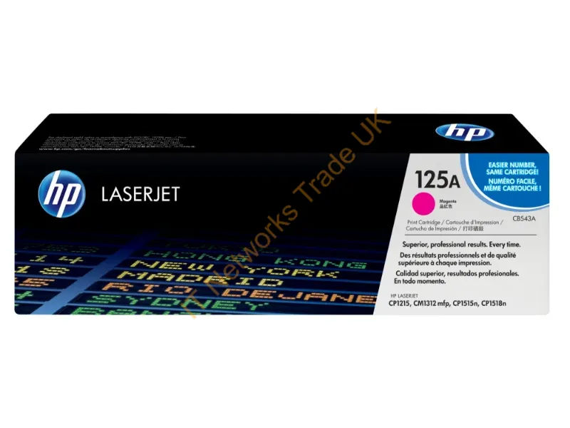 CB543A HP Toner Cartridge (Magenta)  Color LaserJet CM1312/CP1215/CP1217/CP1514/CP1515/CP1518 Series Printer