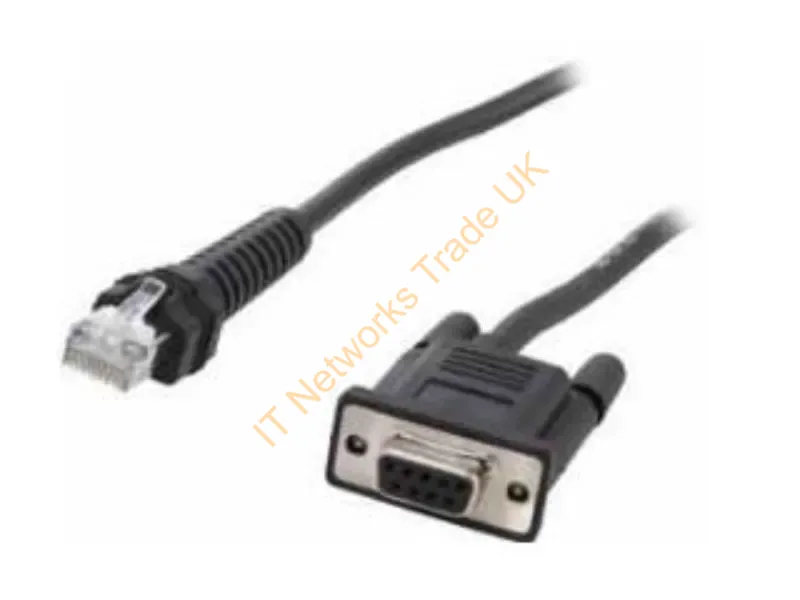 CBA-RF5-S07ZAR - Zebra Cba-Rf5-S07Zar Serial Cable Black 32.4" (0.823 M) Db-9 Rj-45