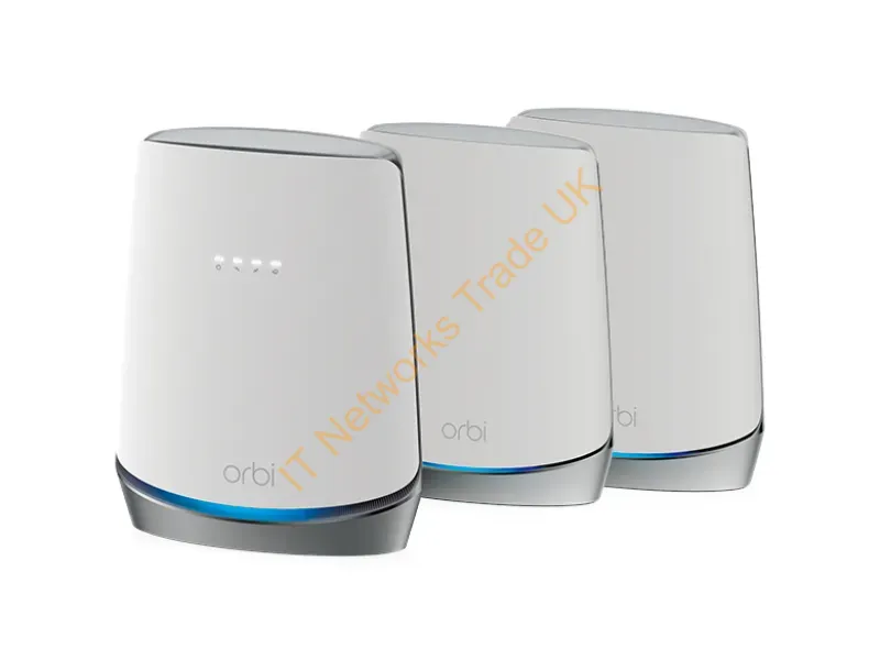 CBK753-100NAS - Netgear Orbi Tri-Band (2.4 Ghz / 5 Ghz / 5 Ghz) Wi-Fi 6 (802.11Ax) White 8 Internal