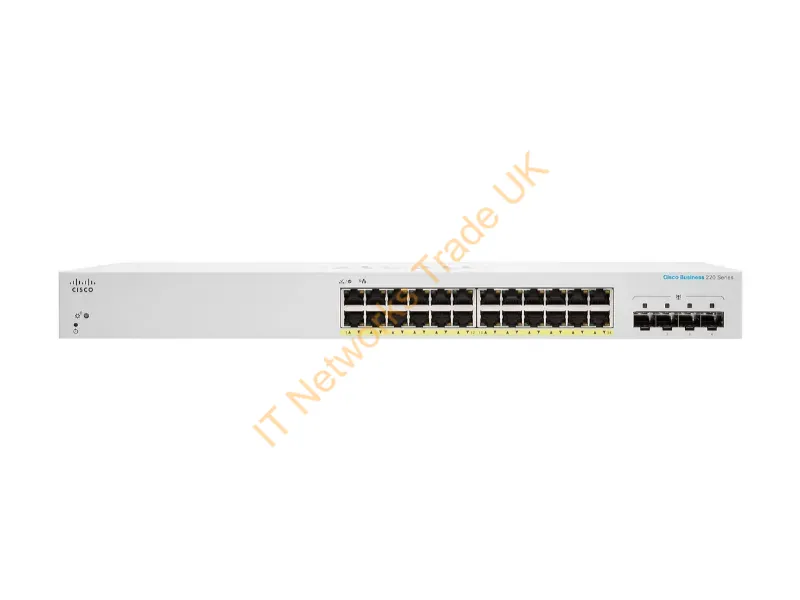CBS220-24FP-4X-NA - Cisco Cbs220-24Fp-4X Managed L2 Gigabit Ethernet (10/100/1000) Power Over Ethernet (Poe) White