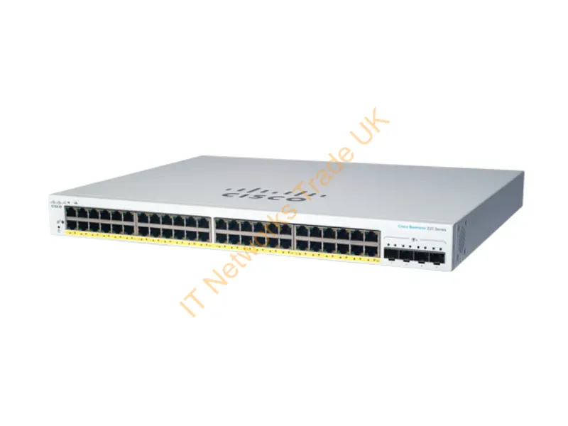 CBS220-48FP-4X-NA - Cisco Cbs220-48Fp-4X Managed L2 Gigabit Ethernet (10/100/1000) Power Over Ethernet (Poe) White