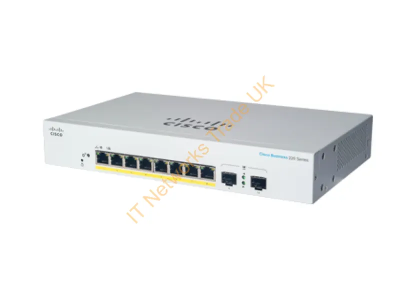 CBS220-8FP-E-2G-NA - Cisco Cbs220-8Fp-E-2G Managed L2 Gigabit Ethernet (10/100/1000) Power Over Ethernet (Poe) White