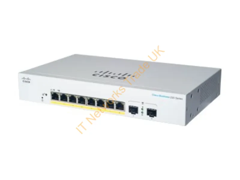 CBS220-8P-E-2G-NA - Cisco Cbs220-8P-E-2G Managed L2 Gigabit Ethernet (10/100/1000) Power Over Ethernet (Poe) White