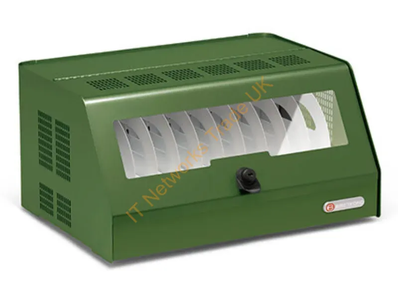 CBSUSBC10XL-GRA - Bretford Cbsusbc10Xl-Gra Charging Station Organizer Desktop Mounted Steel Green