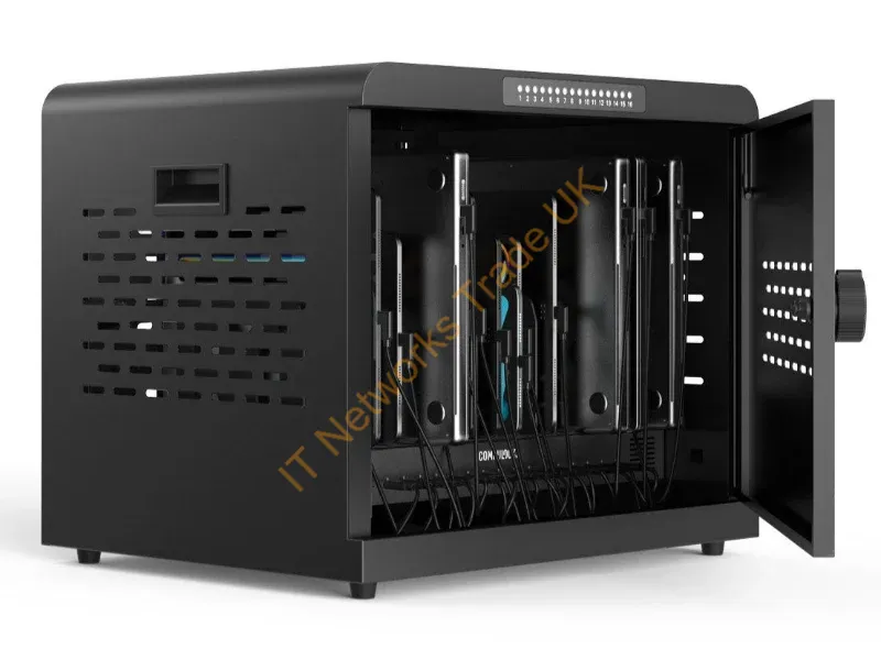 CC1601B-EU - Compulocks CC1601B-EU charging station organizer Desktop & wall mounted Steel Black