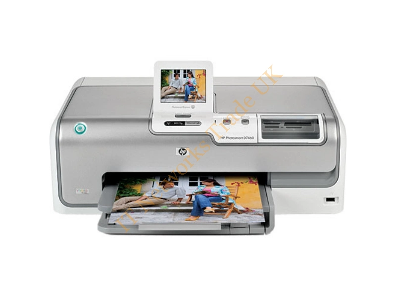CC247A HP PhotoSmart D7460 Color Inkjet Printer 34ppm 100-Sheets 4800dpi x 1200dpi 64MB Memory Wireless Wired