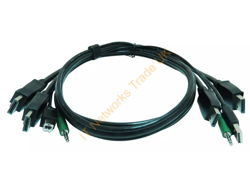 CC2DPMMKVM-06-TAA-S - Smart-Avi Cc2Dpmmkvm-06-Taa-S Kvm Cable Black 70.9" (1.8 M)