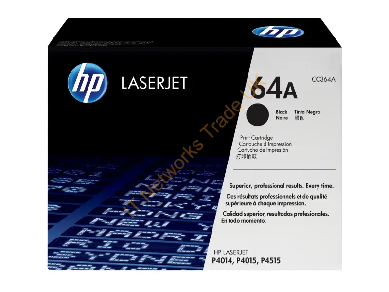 CC364A HP 64A Toner Cartridge (BlacK)  LaserJet P4014/P4015/P4515 Series Printers
