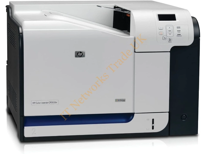 CC468A HP Color LaserJet CP3525 350-Sheets 30 ppm 1200 x 600 dpi 384MB DDR2 SDRAM Gigabit LAN / USB 2.0 Laser Printer