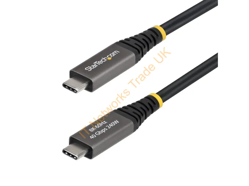 CC6FT40GUSB4GEN3 - Startech.Com Cc6Ft40Gusb4Gen3 Usb Cable Usb4 Gen 3X2 70.9" (1.8 M) Usb C Black