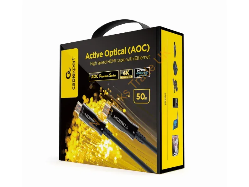 CCBP-HDMI-AOC-50M-02 - Gembird CCBP-HDMI-AOC-50M-02 HDMI cable HDMI Type A (Standard) Black