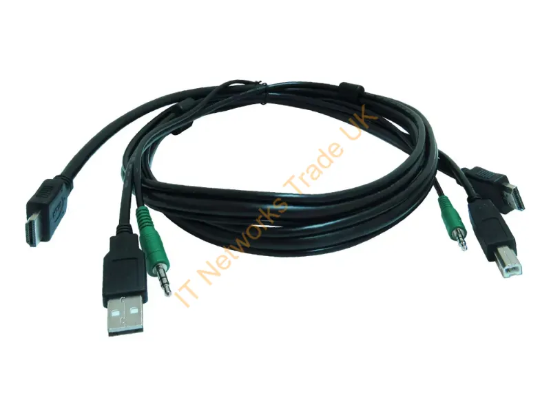 CCHDMMKVM-10-TAA-S - Smart-Avi Cchdmmkvm-10-Taa-S Kvm Cable Black 118.1" (3 M)