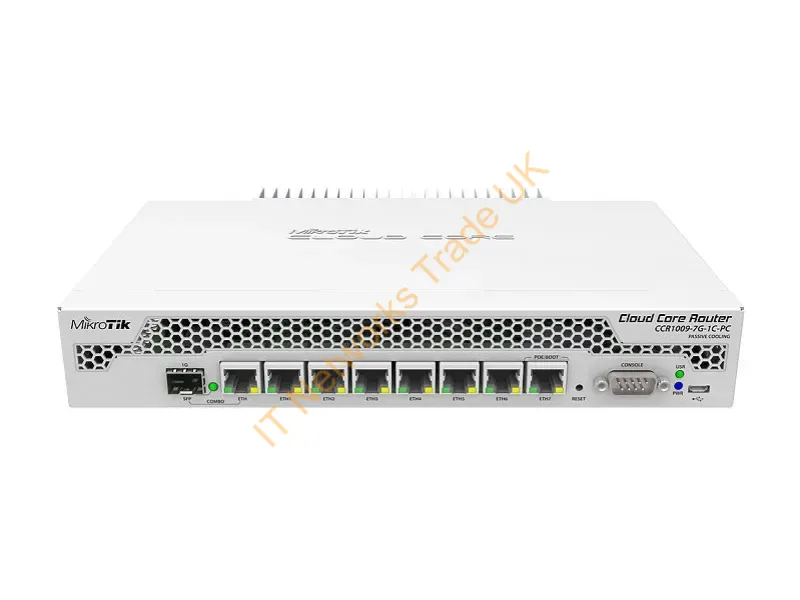 CCR1009-7G-1C-PC - Mikrotik CCR1009-7G-1C-PC Ethernet LAN White wired router