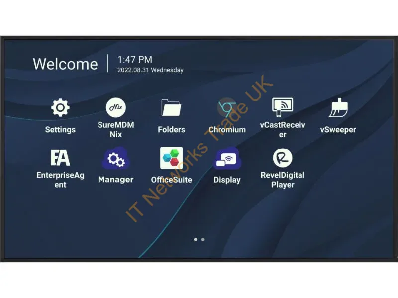 CDE7530 - Viewsonic Cde7530 Signage Display 75" Wi-Fi 450 Cd/M 4K Ultra Hd Black Built-In Processor Android 11