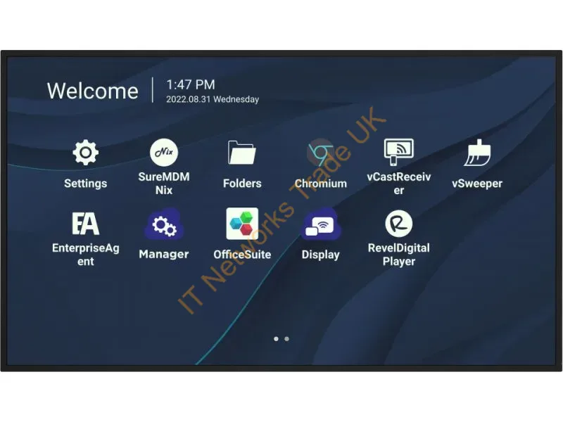 CDE9830 - Viewsonic Cde9830 Signage Display 98" Wi-Fi 500 Cd/M 4K Ultra Hd Black Built-In Processor Android 11