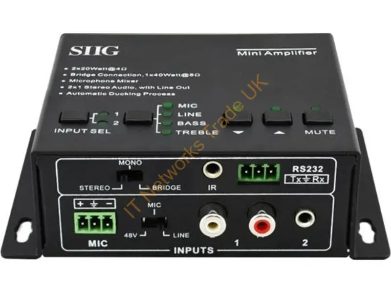 CE-AU0011-S1 - Siig Ce-Au0011-S1 Audio Amplifier Home Black