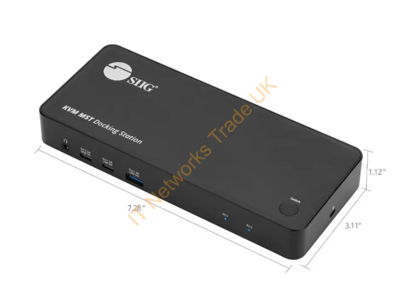 CE-DK0111-S1 - Siig Ce-Dk0111-S1 Laptop Dock/Port Replicator Docking Usb 3.2 Gen 1 (3.1 Gen 1) Type-C Black