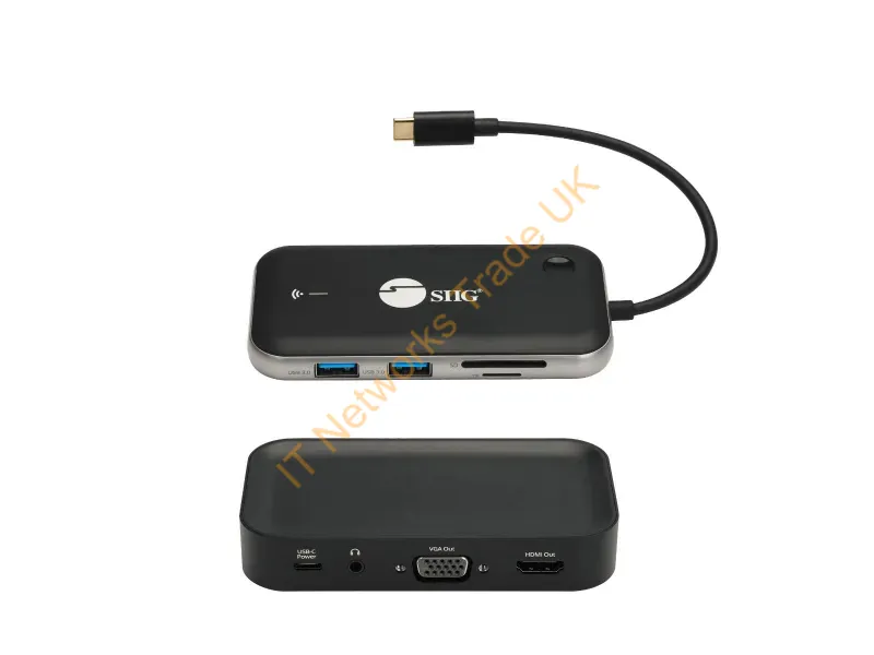 CE-H26P11-S1 - Siig Ce-H26P11-S1 Laptop Dock/Port Replicator Usb 3.2 Gen 1 (3.1 Gen 1) Type-C Black