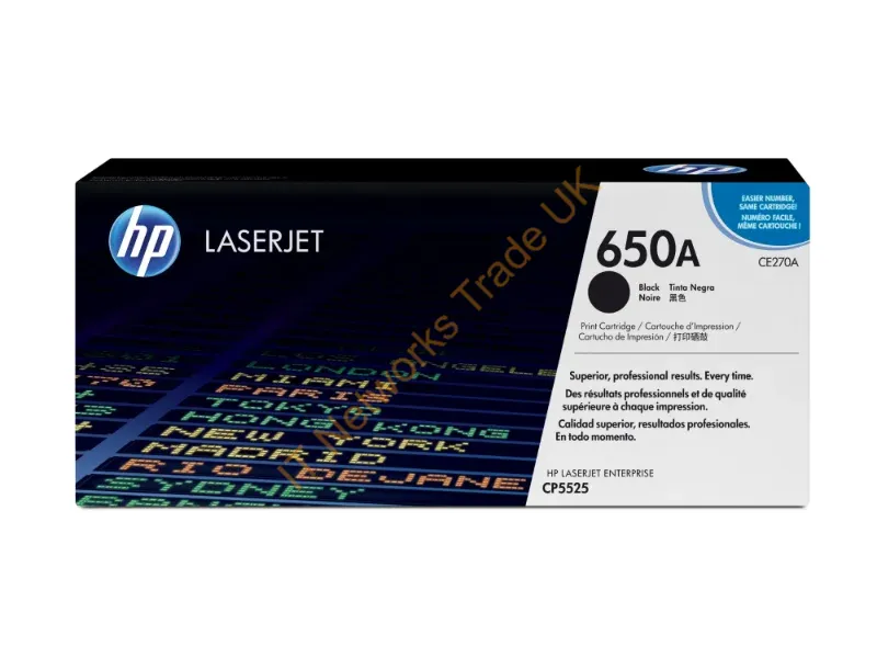 CE270A HP 650A Toner Cartridge Black Laser 13500 Page