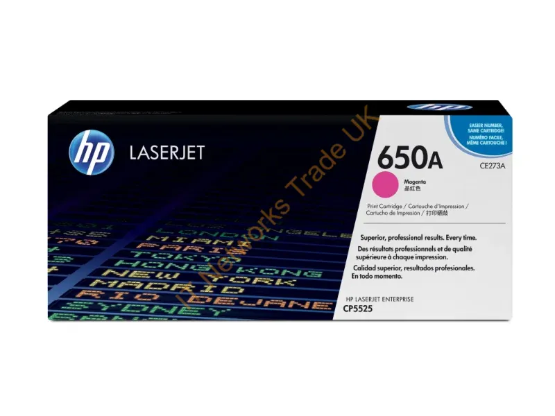 CE273A HP 650A Toner Cartridge Magenta Laser 15000 Page