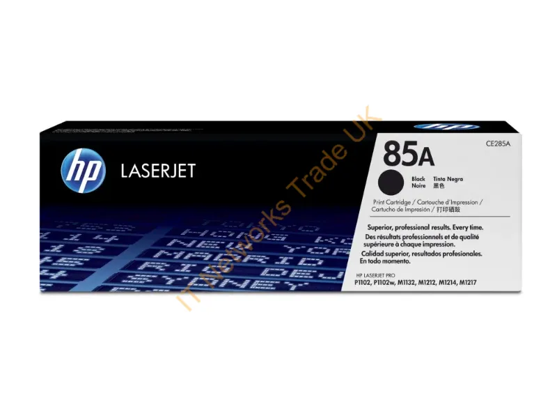 CE285A HP 85A Toner Cartridge Black Laser 1600 Page 1 Each