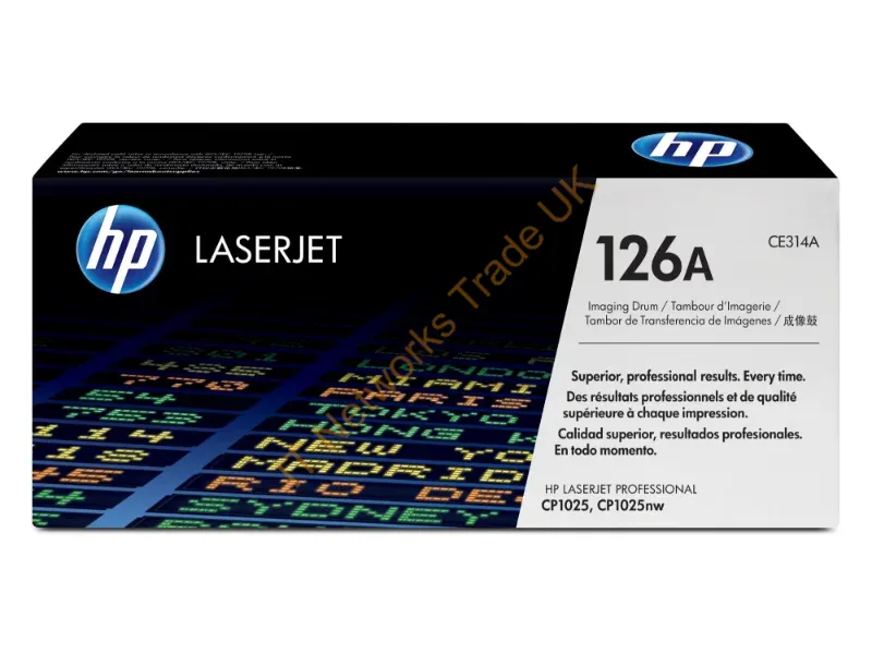 CE314A HP No. 126A Imaging Drum Unit Laser Imaging Drum Black 14000 Page Black 7000 Page Color Printer Accessory