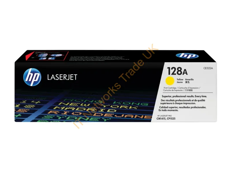 CE322A HP 128A Yellow Toner Cartridge  LaserJet Pro CM1415 / CP1525 Printer
