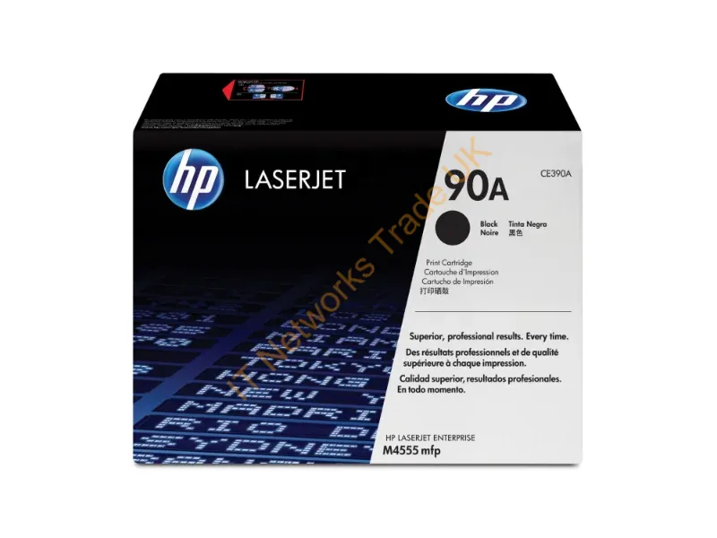 CE390A HP 90A Toner Cartridge (Black)  LaserJet M4555 Series Printer