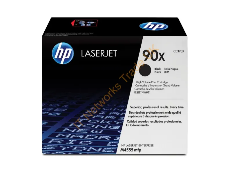 CE390X HP 90X Toner Cartridge (Black)  LaserJet M4555 Series Printer