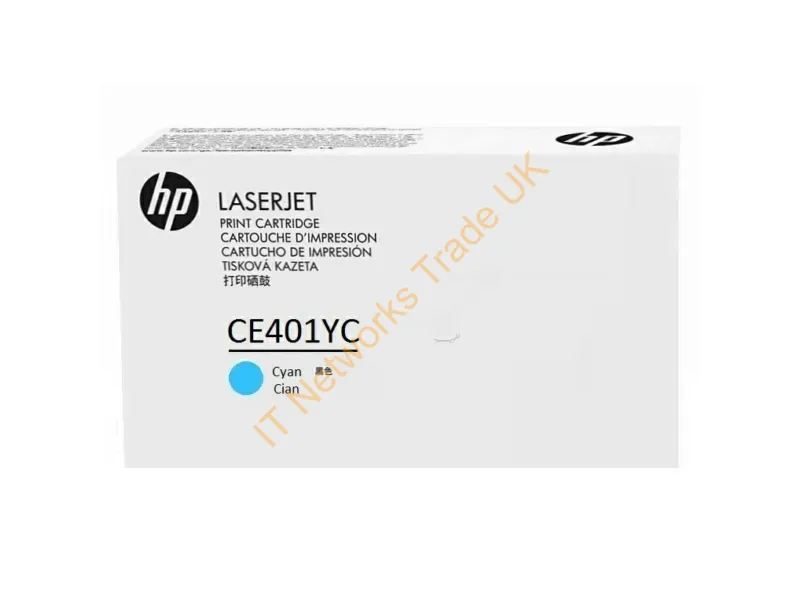 CE401YC HP 507Y Cyan LaserJet Toner Cartridge