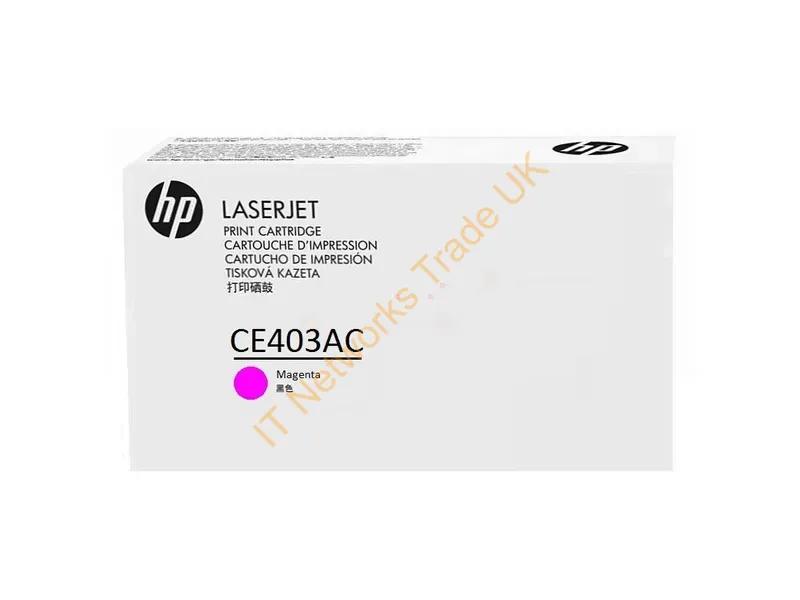 CE403AC - HP CE403AC/507A Toner cartridge magenta Contract, 6K pages ISO/IEC 19798 for HP LaserJet EP 500