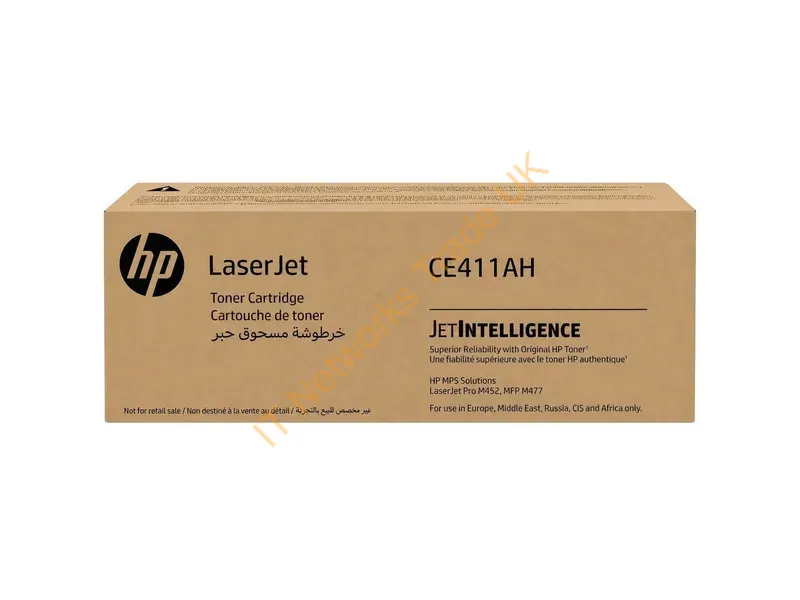 CE411AH - HP CE411AH/305A Toner cartridge cyan Contract, 2.6K pages ISO/IEC 19798 for HP LaserJet M 375