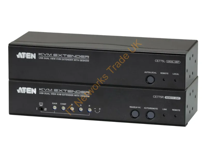 Aten CE775 AV transmitter & receiver Black AV extender