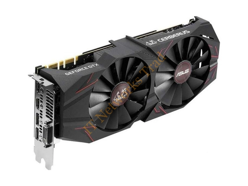 CERBERUS-GTX1070TI-8G ASUS nVidia GeForce GTX 1070 TI 8GB GDDR5 256-Bit 2x HDMI / 2x DisplayPort / HDCP / DVI-D PCI Express 3.0 Video Graphics Card