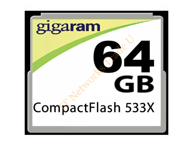 CF-64GB-533X-SU Gigaram 64GB CompactFlash (CF) Memory Card