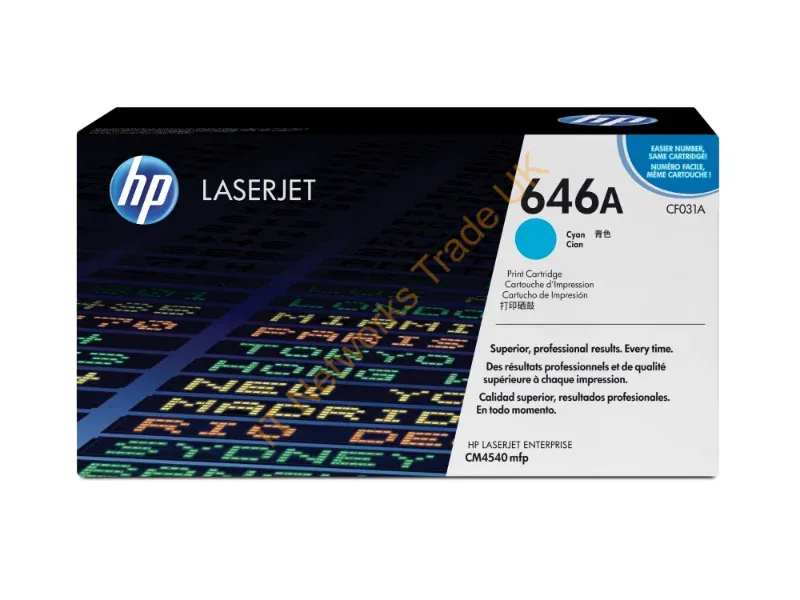 CF031A HP 646A Toner Cartridge Cyan Laser