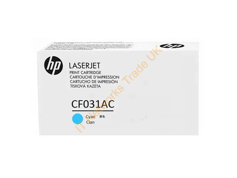 CF031AC - HP CF031AC/646A Toner cartridge cyan Contract, 12.5K pages/5% for HP CLJ CM 4540