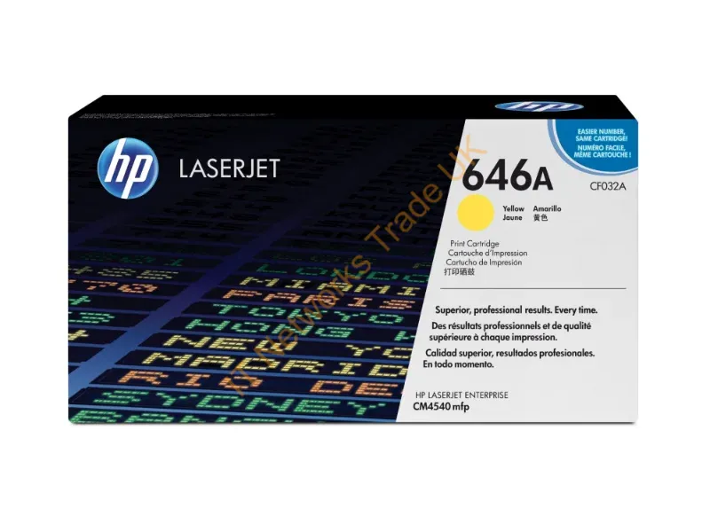 CF032A HP 646A Yellow LaserJet Toner Cartridge Yellow Laser