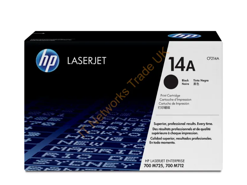 CF214A HP 14A (Black) Toner Cartridge  Color LaserJet Printers