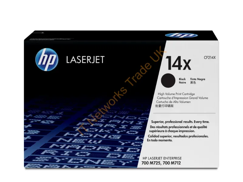 CF214X HP 14X (Black) Toner Cartridge  LaserJet Printers